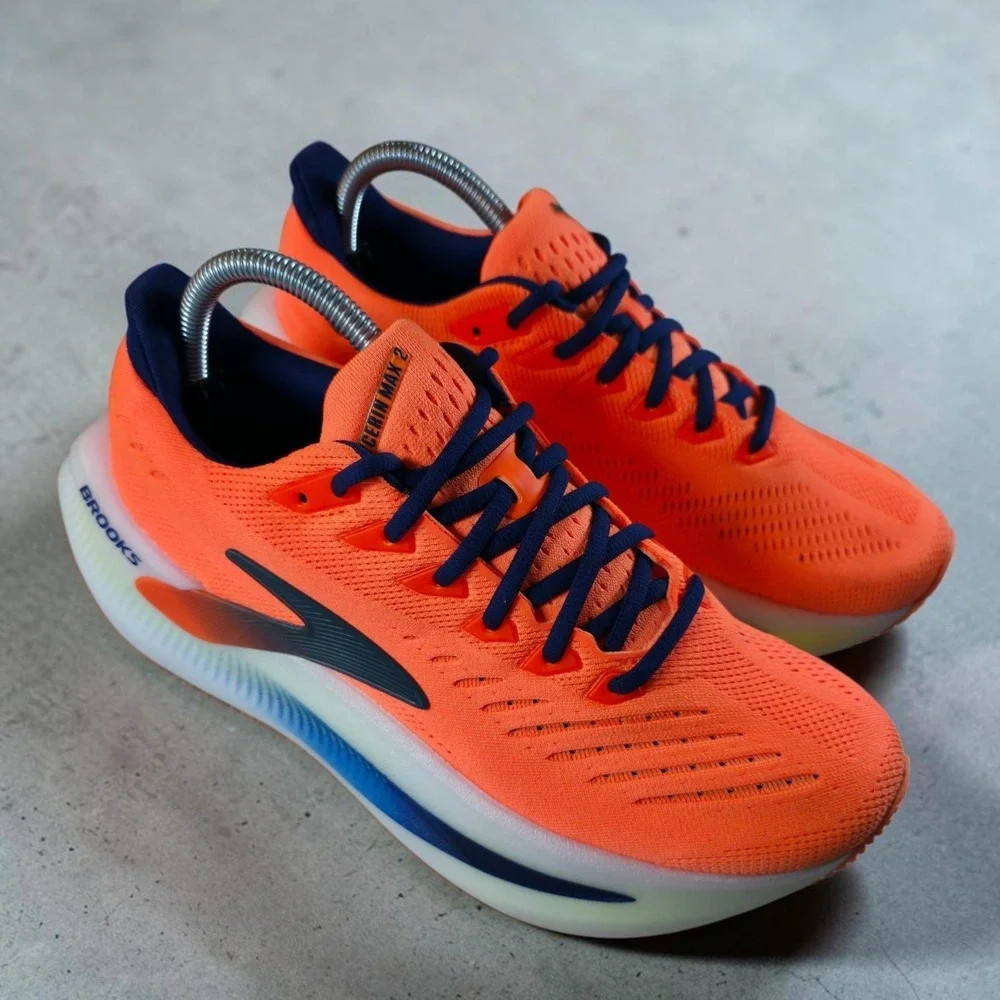 Brooks Glycerin Max Mens 7.5 D /Womens 9 WIDE Running Shoes Orange *Worn Once.